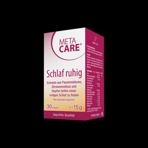 Eine Packung META-CARE Schlaf ruhig, 30 Kapseln